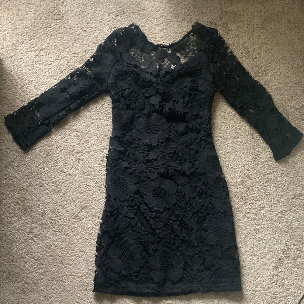 Black midi dress